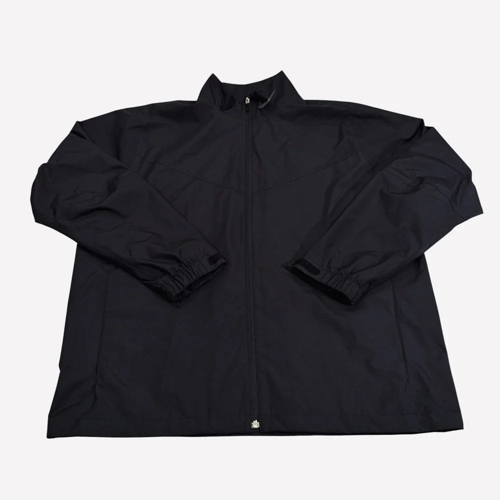 Nike Golf Storm-Fit 10 Jacket Mens XL Black Full Zip Windbreaker Rain Coat - Picture 1 of 9